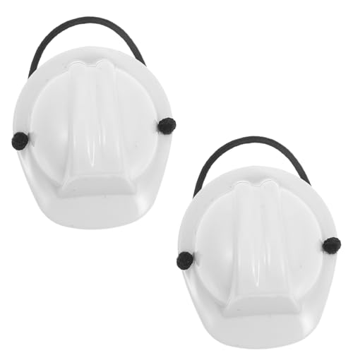 VICASKY 2 Stück Mini Haustierhelm Verstellbarer Miniatur Sicherheitshelm mit Federzug Leichter Schutz für Kleine Tiere und Puppen für Bastelprojekte Partys und Dekorationen von VICASKY