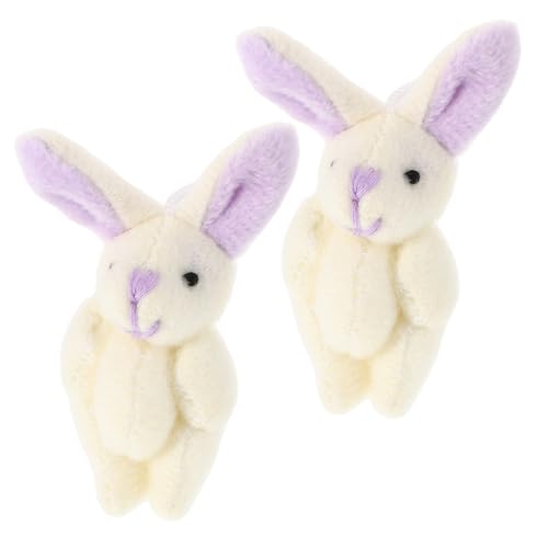 VICASKY 2 Stück Mini Plüschhase mit Gelenken Süßes Kuscheltier für Hochzeiten Ostern und Partys Bewegliche Niedliches Design Perfektes für Jede Gelegenheit VICASKY 2 Stück Mini Plüschhase mit Gelenken Süßes Kuscheltier für Hochzeiten Ostern und Partys Bewegliche Niedliches Design Perfektes für Jede Gelegenheit von VICASKY