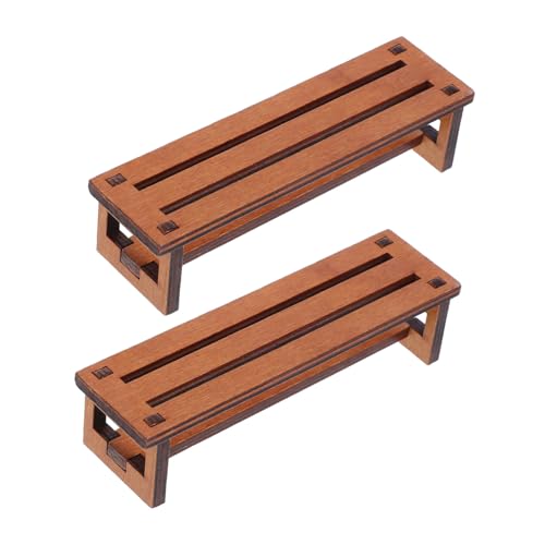 VICASKY 2 Stück Mini Stuhl Dekoration Miniatur Hocker Kleine Möbelhocker Möbel Bausätze Auto Aufkleber Büro Drehstuhl Kopfstütze Mini Statuen Heimdekoration Braunes Holz VICASKY 2 Stück Mini Stuhl Dekoration Miniatur Hocker Kleine Möbelhocker Möbel Bausätze Auto Aufkleber Büro Drehstuhl Kopfstütze Mini Statuen Heimdekoration Braunes Holz von VICASKY