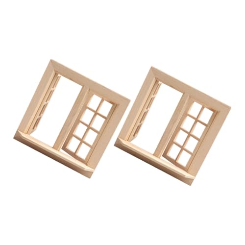 VICASKY 2er-Set Miniatur-fensterrahmen Miniaturmöbel Für Puppenhaus-Dekoration Für Projekte VICASKY 2er-Set Miniatur-fensterrahmen Miniaturmöbel Für Puppenhaus-Dekoration Für Projekte von VICASKY