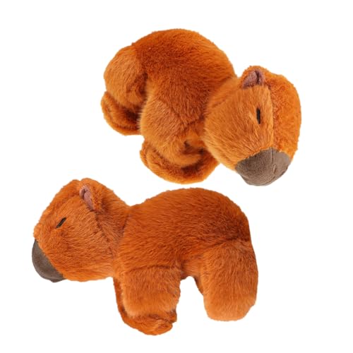 VICASKY 2 Stück Niedliche Capybara Plüschtiere Weiche und Bequeme Handgelenkarmbänder für Tier Slap Armbänder für Partybedarf und von VICASKY