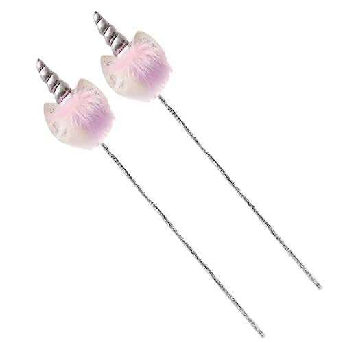 VICASKY 2 Stück Performance Requisiten Rollenspiel Leuchtender Seifenblasenstab Mädchenstab Einhorn LED Lichter Für Mädchenzimmer Fingerlichter Zappel Einhorn Seifenblasen von VICASKY
