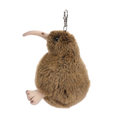 VICASKY 2 Stück Plüsch Kiwi Vogel Braunes Kuscheltier aus Weichem PP Baumwollmaterial Dekoratives Haustier Stofftier für Wohnzimmer Schreibtisch Schlafzimmer und von VICASKY