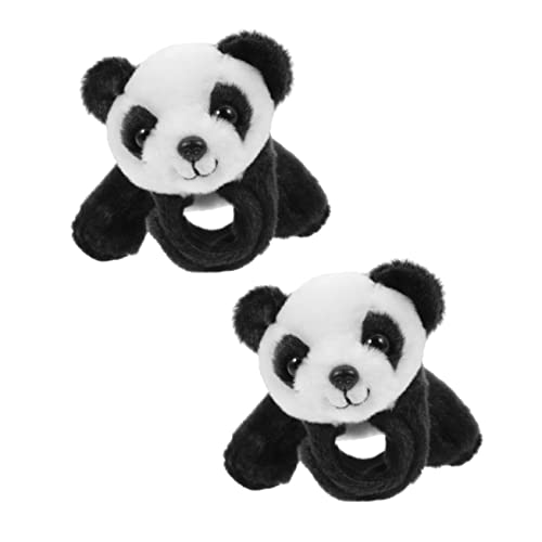 VICASKY Weiches Wendbares Panda-schlagarmband Aus Plüsch Tier-schlagband Spielzeug Für Jungen Und Mädchen Partygeschenk Dschungelthema Sicher Für Kinder von VICASKY
