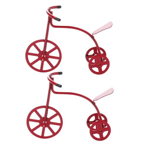 VICASKY 2 Stück Puppenhaus Zubehör Pflanzen Sukkulenten Modellboot Gefälschtes Bargeld Spielzeug Ornamente Puppenhaus Miniatur Mini Fahrrad Figur Badespielzeug von VICASKY