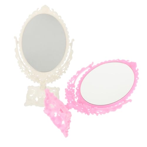VICASKY 2 Stück Puppenhausspiegel Blindspiegel Vergrößerungsspiegel Schminktisch Beschlagfrei Puppen Rosa Kleiner Handspiegel Für Frauen Ästhetischer Spiegel Mit Lichtern Kleiner VICASKY 2 Stück Puppenhausspiegel Blindspiegel Vergrößerungsspiegel Schminktisch Beschlagfrei Puppen Rosa Kleiner Handspiegel Für Frauen Ästhetischer Spiegel Mit Lichtern Kleiner von VICASKY