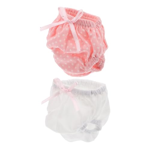 VICASKY 2 Stück Puppenwindeln, Babypuppen-Unterhosen, Mini-Puppen-unterwäsche, Spielzeug-zubehör Für Babypuppen Und Amerikanische Puppen von VICASKY