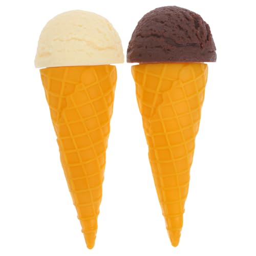 VICASKY 2 Stück Realistische Eiswaffel Deko Waffeltüten Lebensnahes Dessert Requisit für Fotoshootings Schaufenster Deko Junge Mädchen VICASKY 2 Stück Realistische Eiswaffel Deko Waffeltüten Lebensnahes Dessert Requisit für Fotoshootings Schaufenster Deko Junge Mädchen von VICASKY