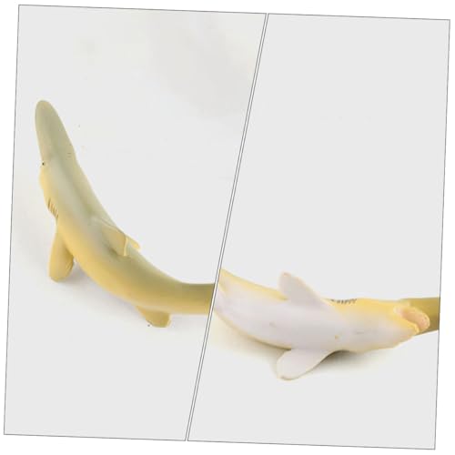 VICASKY 2 Stück Realistische Figuren aus PVC Dekorative und Langlebige Tiermodelle Lebensechte Simulation für Garten Balkon und Lernspielzeug Vielseitige Haifigur zur Kindererziehung von VICASKY