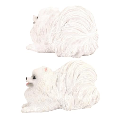 VICASKY 2 Stück Realistische Hundemodelle aus PVC Lebensechte Pomeranian Figuren Detailgetreue Tierdekoration für Garten Schreibtisch Pädagogische Nutzung Langlebig und Wiederverwendbar VICASKY 2 Stück Realistische Hundemodelle aus PVC Lebensechte Pomeranian Figuren Detailgetreue Tierdekoration für Garten Schreibtisch Pädagogische Nutzung Langlebig und Wiederverwendbar von VICASKY