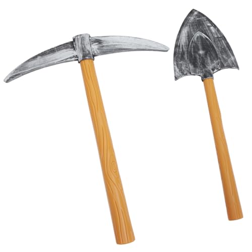VICASKY 2 Stück Realistische Pickaxe Spade Requisiten für Party und Bühnenaufführungen Leicht und Stabil Dekorative Fotorequisiten für Geburtstagsfeiern und Kreative Events VICASKY 2 Stück Realistische Pickaxe Spade Requisiten für Party und Bühnenaufführungen Leicht und Stabil Dekorative Fotorequisiten für Geburtstagsfeiern und Kreative Events von VICASKY