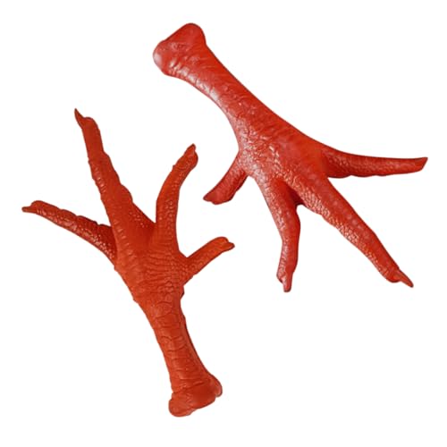 VICASKY 2 Stück Realistisches Teiliges Hühnerfüße Modell aus Lebensechte Simulation für Dekoration Fotorequisit Küchen und Wohnaccessoire Vielseitig Einsetzbar und Pflegeleicht von VICASKY