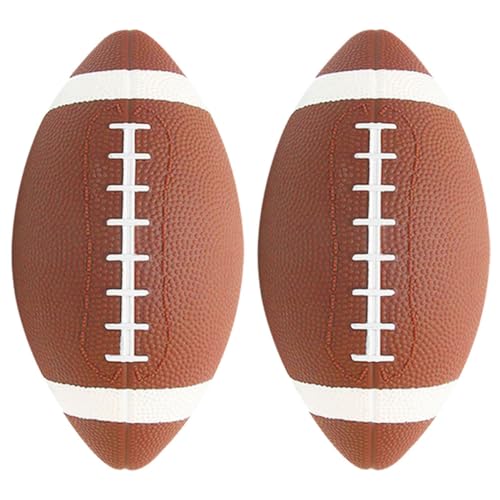 VICASKY 2 Stück Rugby Ball Aufblasbare Rugbybälle für Sporttraining Schule und Freizeitaktivitäten Robustes Design für Besseren Wurf und Fang VICASKY 2 Stück Rugby Ball Aufblasbare Rugbybälle für Sporttraining Schule und Freizeitaktivitäten Robustes Design für Besseren Wurf und Fang von VICASKY