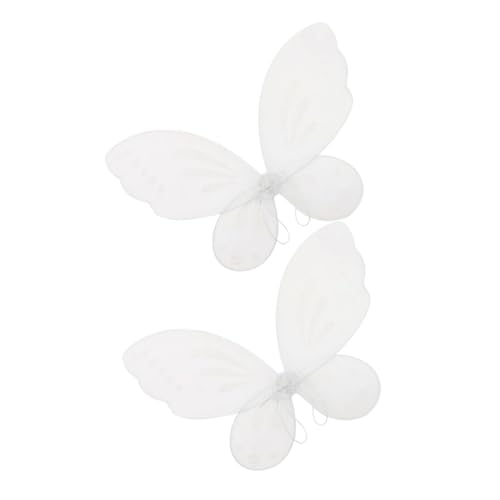 VICASKY 2 Stück Schmetterlingsflügel für Mädchen Teiliges Weiß Kostüm Flügel für Party Geburtstagsfeier Bühnenauftritte Verkleidung Spielspaß Vielseitig für Fasching Halloween VICASKY 2 Stück Schmetterlingsflügel für Mädchen Teiliges Weiß Kostüm Flügel für Party Geburtstagsfeier Bühnenauftritte Verkleidung Spielspaß Vielseitig für Fasching Halloween von VICASKY