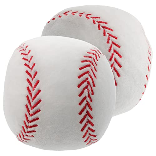 VICASKY 2 Stück Simulation Plüsch Baseball Tragbare Make Up Tasche Kinderspielzeug Junge Baseball Bettwäsche Dekorative Baseball Kleine Tasche Make Up Tasche Quilt Make Up Tasche von VICASKY