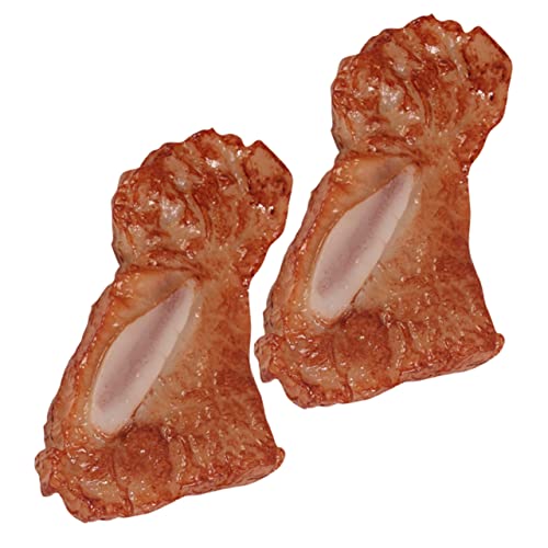 VICASKY 2pcs PVC Rippen Modell Gefälschte Pretend Spielen Lebensmittel Dekorative Spielzeug Für Hause von VICASKY