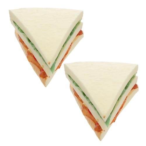 VICASKY 2 Stück Simulierte Sandwich -Requisiten Fake Food für die Küche Simulation Brot Brotprop Lebensmittelmodell Brotmodell künstliche Nahrung Party Lebensmitteldekoration Pu VICASKY 2 Stück Simulierte Sandwich -Requisiten Fake Food für die Küche Simulation Brot Brotprop Lebensmittelmodell Brotmodell künstliche Nahrung Party Lebensmitteldekoration Pu von VICASKY