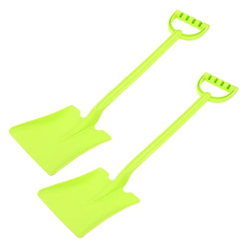 VICASKY 2 Stück Strand Sandspielzeug Ergonomische Schaufeln aus Kunststoff für Outdoor zum Graben und Fördern von Motorischen Fähigkeiten von VICASKY
