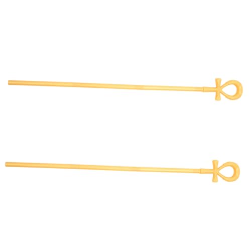 VICASKY 2 Stück Teiliges Ägyptisches Pharaoh Halloween Kostüm Zubehör Königlicher Spazierstock Vielseitiger Stab für Cosplay Themenpartys und Theateraufführungen VICASKY 2 Stück Teiliges Ägyptisches Pharaoh Halloween Kostüm Zubehör Königlicher Spazierstock Vielseitiger Stab für Cosplay Themenpartys und Theateraufführungen von VICASKY