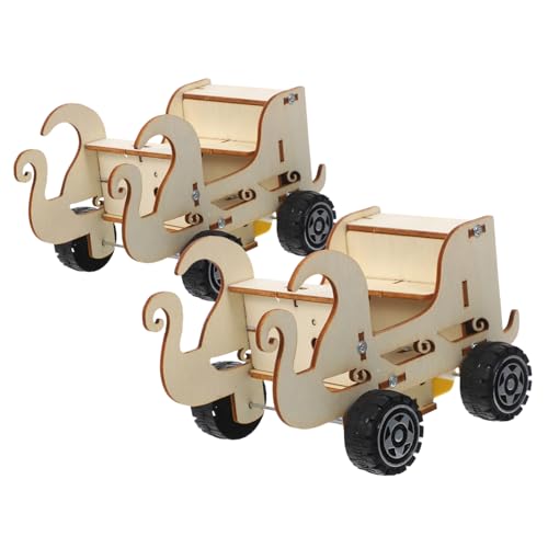 VICASKY 2 Stück Teiliges DIY Stem für Holzmodell Auto mit Präzisem Sound Sensor Sprachaktiviert Fördert Ingenieurwissen und Wissenschaftserziehung für Drinnen und Draußen von VICASKY