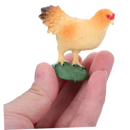 VICASKY 2 Stück Teiliges Farmtier Spielset mit Realistischen Huhn und Hahn Figuren Robuste Miniatur Hühner für Buntes Lernspielzeug für Garten und Wohnraumdekoration VICASKY 2 Stück Teiliges Farmtier Spielset mit Realistischen Huhn und Hahn Figuren Robuste Miniatur Hühner für Buntes Lernspielzeug für Garten und Wohnraumdekoration von VICASKY