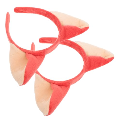 VICASKY 2 Stück Teiliges Fuchsohren Stirnband aus Niedliches Tierkopfschmuck für Mädchen Vielseitig für Faschingskostüme Makeup und Party Charmante Kostüm Accessoires von VICASKY