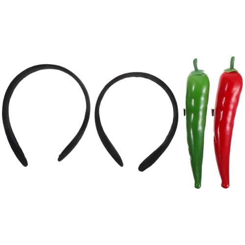 VICASKY 2 Stück Teiliges Haarband Gemüse Stirnband Lustiges Pfeffer Charm Haarband Party Foto Requisite Niedliche Haaraccessoires für Mädchen Karneval Kostümfest VICASKY 2 Stück Teiliges Haarband Gemüse Stirnband Lustiges Pfeffer Charm Haarband Party Foto Requisite Niedliche Haaraccessoires für Mädchen Karneval Kostümfest von VICASKY