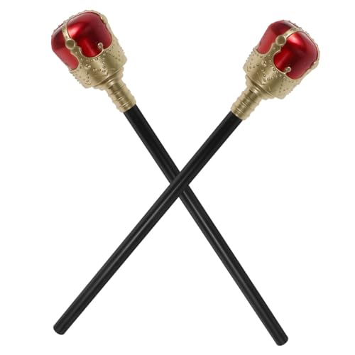 VICASKY 2 Stück Teiliges Halloween Cosplay Königszepter Leuchtende Farben Sicheres für Rollenspiele und Bühnenaufführungen Dekoratives Zubehör VICASKY 2 Stück Teiliges Halloween Cosplay Königszepter Leuchtende Farben Sicheres für Rollenspiele und Bühnenaufführungen Dekoratives Zubehör von VICASKY
