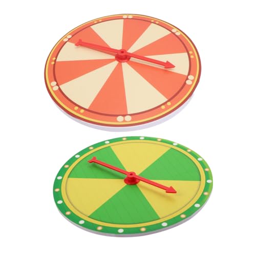 VICASKY 2 Stück Teiliges Kunststoff Drehbar mit Beschreibbaren Feldern für Party Spiele und Preise Leicht Tragbar für Wand oder Tischmontage von VICASKY