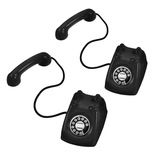 VICASKY 2 Stück Teiliges Miniatur Vintage Telefon Realistische Metalllegierung Stabile Puppenhaus Dekoration Kreative Retro Telefon Requisite Miniatur Möbel für Bastelprojekte VICASKY 2 Stück Teiliges Miniatur Vintage Telefon Realistische Metalllegierung Stabile Puppenhaus Dekoration Kreative Retro Telefon Requisite Miniatur Möbel für Bastelprojekte von VICASKY