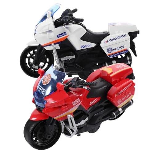 VICASKY 2 Stück Teiliges Plastik Motorradspielzeug zum Zurückziehen Tragbar Energiesparend für Jungen und Mädchen Geeignet für Outdoor Spiel und Eltern Junge Mädchen Interaktion von VICASKY