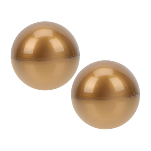 VICASKY 2 Stück Teiliges Raffle Drawing Kugeln aus Kunststoff Goldene Befüllbare Tombola Bälle für Partyspiele und Lotterieaktionen Leicht und Wiederverwendbar von VICASKY