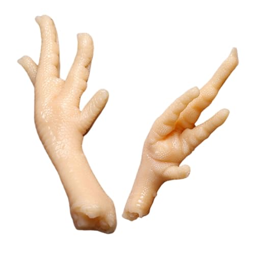 VICASKY 2 Stück Teiliges Realistische Hähnchenfüße Deko Lebensmittelmodell Langlebige Fake Chicken Feet für Küche Fotografie Requisiten Innenbereich Dekoration Vielseitig Einsetzbar und VICASKY 2 Stück Teiliges Realistische Hähnchenfüße Deko Lebensmittelmodell Langlebige Fake Chicken Feet für Küche Fotografie Requisiten Innenbereich Dekoration Vielseitig Einsetzbar und von VICASKY