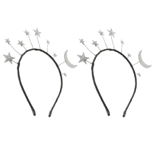 VICASKY 2 Stück Teiliges Sternförmiges Haarreif mit Glitzer Party Haarband Elegantes Metall Haaraccessoire für Mädchen Alltag und Festliche Anlässe VICASKY 2 Stück Teiliges Sternförmiges Haarreif mit Glitzer Party Haarband Elegantes Metall Haaraccessoire für Mädchen Alltag und Festliche Anlässe von VICASKY