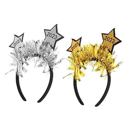 VICASKY 2 Stück Teiliges Year Party Haarreifen Leichte Filigrane Fünf Eck Sterne Gold und Silber Kreativer Haarschmuck für Frauen für Silvester Festivals und Gruppenfotos VICASKY 2 Stück Teiliges Year Party Haarreifen Leichte Filigrane Fünf Eck Sterne Gold und Silber Kreativer Haarschmuck für Frauen für Silvester Festivals und Gruppenfotos von VICASKY