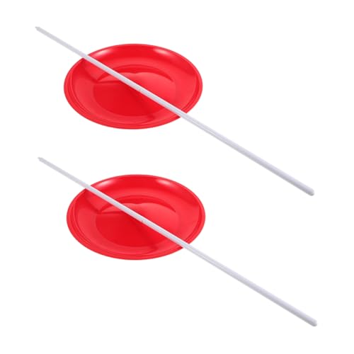 VICASKY 2 Stück Teiliges Zirkus Jonglier mit Farbenfrohen Stabilen Drehplatten und Sticks Bühnenrequisit für Akrobatik Training und Professionelle Sowie Hobby Nutzung VICASKY 2 Stück Teiliges Zirkus Jonglier mit Farbenfrohen Stabilen Drehplatten und Sticks Bühnenrequisit für Akrobatik Training und Professionelle Sowie Hobby Nutzung von VICASKY