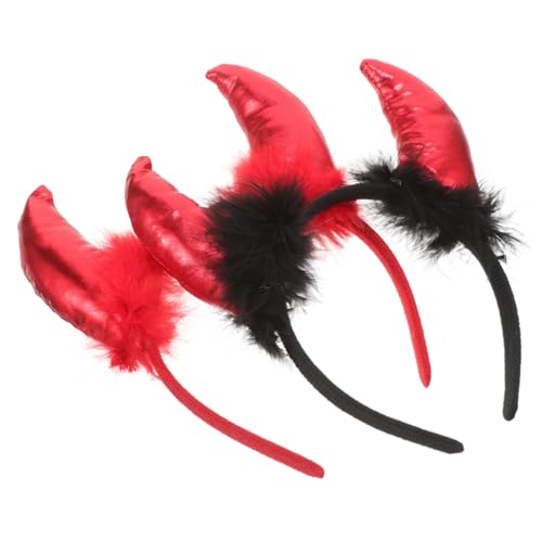 VICASKY 2 Stück Teufelshörner Haarreif Halloween Kostüm Haarband mit Roten Pailletten Bequemes Cosplay Zubehör für Damen Karneval Party Verkleidung VICASKY 2 Stück Teufelshörner Haarreif Halloween Kostüm Haarband mit Roten Pailletten Bequemes Cosplay Zubehör für Damen Karneval Party Verkleidung von VICASKY