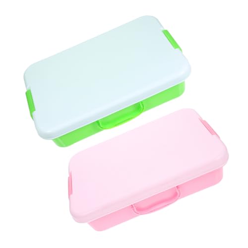 VICASKY 2 Stück Tragbare Sandbox mit Ergonomischem Griff Stapelbare Spielablage für Spielsachen Wasser Puzzles VICASKY 2 Stück Tragbare Sandbox mit Ergonomischem Griff Stapelbare Spielablage für Spielsachen Wasser Puzzles von VICASKY