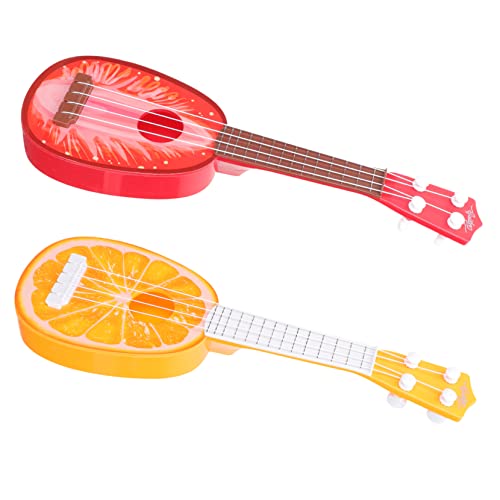 VICASKY 2 Stück Ukulele aus Kunststoff Lebensnahe Gitarrenmodelle für Kleinkinder Musikinstrument für Frühes Lernen und Musikalische VICASKY 2 Stück Ukulele aus Kunststoff Lebensnahe Gitarrenmodelle für Kleinkinder Musikinstrument für Frühes Lernen und Musikalische von VICASKY