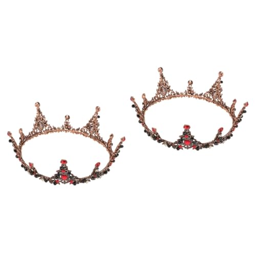 VICASKY 2 Stück Vintage Barock Brautkrone mit Weißen Kristallen Eleganter Haarschmuck aus Langlebiger Legierung für Hochzeit Abschlussball Party und Fotoshootings Einfach zu Tragen und VICASKY 2 Stück Vintage Barock Brautkrone mit Weißen Kristallen Eleganter Haarschmuck aus Langlebiger Legierung für Hochzeit Abschlussball Party und Fotoshootings Einfach zu Tragen und von VICASKY