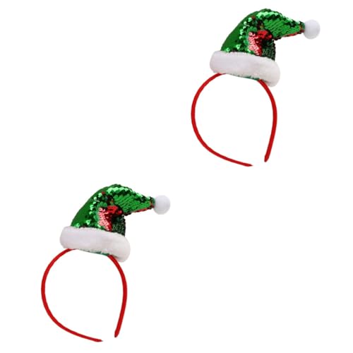 VICASKY 2 Stück Weihnachtlicher Haarreif mit Glitzer Pailletten Wendbare Weihnachtsmütze und Bequem Festlicher Kopfschmuck für Party Karneval Weihnachten und Fasching VICASKY 2 Stück Weihnachtlicher Haarreif mit Glitzer Pailletten Wendbare Weihnachtsmütze und Bequem Festlicher Kopfschmuck für Party Karneval Weihnachten und Fasching von VICASKY