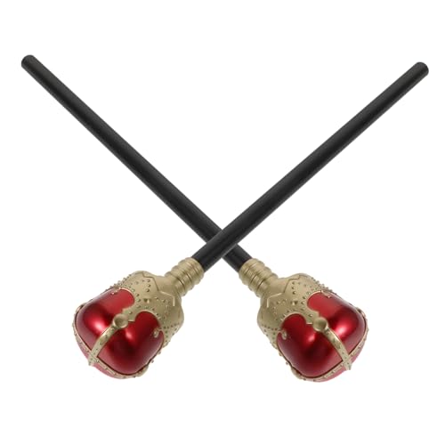 VICASKY 2 Stück Zauberstab Königszepter Halloween Requisite aus Robustem Kunststoff Vielseitig für Rollenspiele Bühnenauftritte und Kostüme Rot Langlebig und Spielgerecht VICASKY 2 Stück Zauberstab Königszepter Halloween Requisite aus Robustem Kunststoff Vielseitig für Rollenspiele Bühnenauftritte und Kostüme Rot Langlebig und Spielgerecht von VICASKY