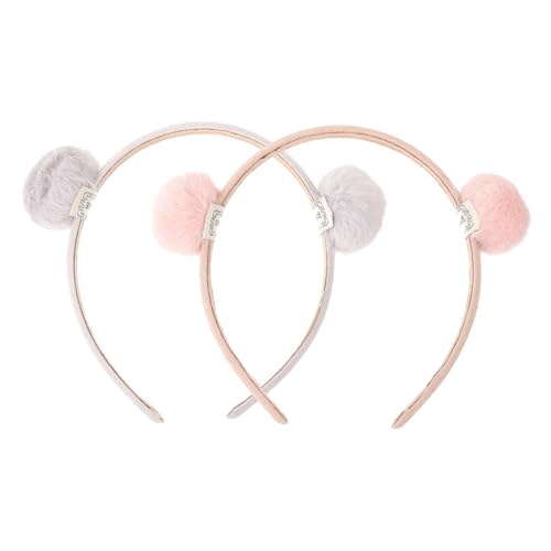 VICASKY 2 Stücke Plüsch Ball Haarreif für Rosa und Lustiges Haarschmuck für Partys Cosplay und Aufführungen Leicht und Rutschfest für Jungen von VICASKY