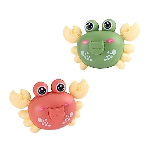 VICASKY 2 Stücke Krabbenform Baby Badespielzeug Kleinkinder Kinder Badewanne Pool Quietschspielzeug Spaß Badespielzeug Baby Badespielzeug Kleinkind Badewanne Spielzeug Zufällige Farbe von VICASKY