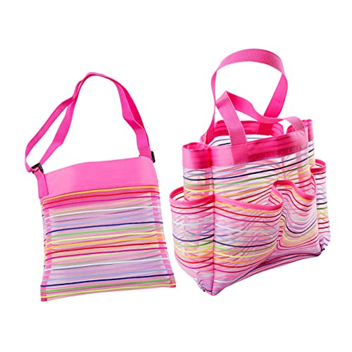 VICASKY 2 Teilige Badezimmer Aufbewahrungstasche Strandspielzeugtasche Sandspielzeug Für Sand Tragetasche Muscheltaschen Netz Picknicktasche Sandspielzeug Badespielzeug VICASKY 2 Teilige Badezimmer Aufbewahrungstasche Strandspielzeugtasche Sandspielzeug Für Sand Tragetasche Muscheltaschen Netz Picknicktasche Sandspielzeug Badespielzeug von VICASKY