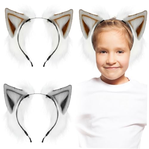 VICASKY 2 Tierisches Stirnband mit Flauschigen Fuchsohren Leichtes Haarreif Accessoire für Geeignet für Cosplay Halloween Mottoparty und Alltagsgebrauch VICASKY 2 Tierisches Stirnband mit Flauschigen Fuchsohren Leichtes Haarreif Accessoire für Geeignet für Cosplay Halloween Mottoparty und Alltagsgebrauch von VICASKY
