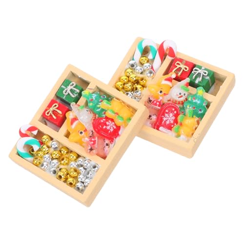 VICASKY 2 Weihnachtsminiaturen: Süßigkeitenornamente Für Puppenhäuser – Kleine Süße Dekorationen Für Weihnachten – Mini-süßigkeitenmodell Für Puppenhausdekoration VICASKY 2 Weihnachtsminiaturen: Süßigkeitenornamente Für Puppenhäuser – Kleine Süße Dekorationen Für Weihnachten – Mini-süßigkeitenmodell Für Puppenhausdekoration von VICASKY