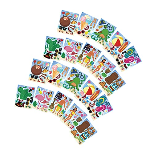 VICASKY Bastelaufkleber – 20 Bögen Hawaii-Aufkleber Für Kinder 80 G Kupferpapier Hawaii-partyzubehör Einzigartige Partydekorationen von VICASKY