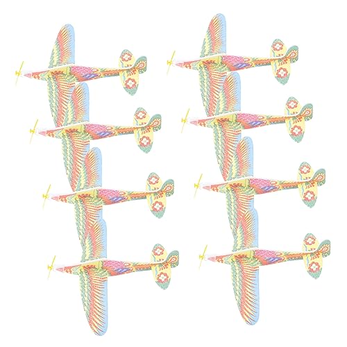 VICASKY 20 Stück Wurfflugzeuge Aus Schaumstoff Spielzeug-Segelflugzeuge Für Jungen Und Mädchen Outdoor-Spielzeug Für Jungen Und Mädchen Leicht Zu Montieren Und Zu Zerlegen Flugspielzeug von VICASKY