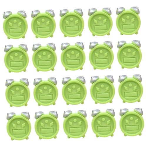 VICASKY 20 STK Wecker Puppenhaus-Miniaturen Mini-Dinge Miniatur-Spieluhr Puppenuhr Clocks für für Toys Mini-Uhr-Modell- Uhr für Harz Green von VICASKY
